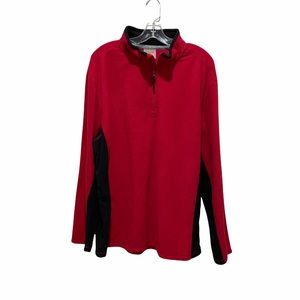 NordicTrack Micro-fleece Half Zip Pullover Red Men’s Size XL